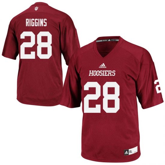 Sale - Crimson A\'Shon Riggins #28 Indiana Hoosiers Football Men Classic NCAA Jersey