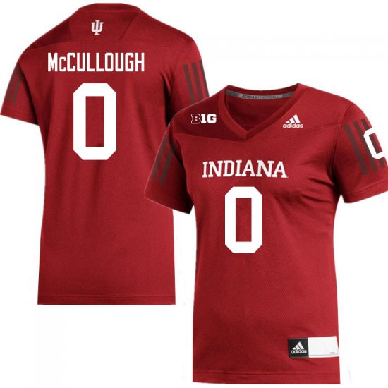 Sale - Crimson Dasan McCullough #0 Indiana Hoosiers Football Men Popular University Jersey