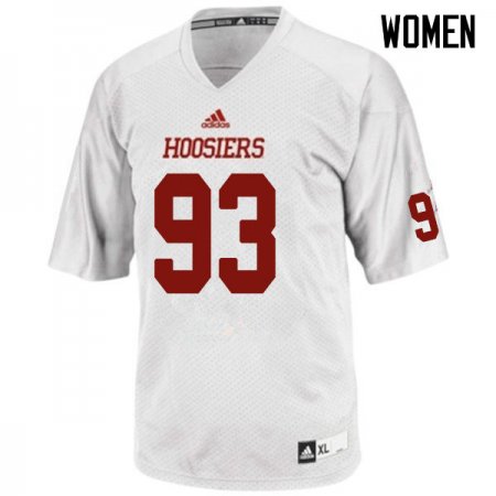 Sale - White Charles Campbell #93 Indiana Hoosiers Football Women Popular University Jersey