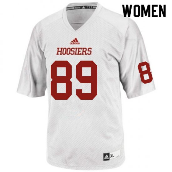 Sale - White Matt Bjorson #89 Indiana Hoosiers Football Women Classic NCAA Jersey