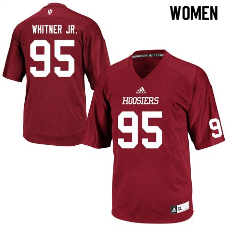 Sale - Crimson Antoine Whitner Jr. #95 Indiana Hoosiers Football Women Exquisite College Jersey