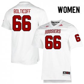 Sale - Retro Noah Bolticoff #66 Indiana Hoosiers Football Women Exquisite College Jersey