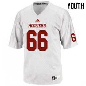 Sale - White Aidan Rafferty #66 Indiana Hoosiers Football Youth Exquisite College Jersey