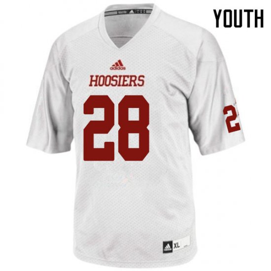 Sale - White A\'Shon Riggins #28 Indiana Hoosiers Football Youth Popular University Jersey