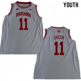 Sale - White Devonte Green #11 Indiana Hoosiers Basketball Youth Classic NCAA Jersey