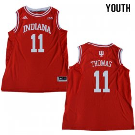 Sale - Red Isiah Thomas #11 Indiana Hoosiers Basketball Youth Exquisite College Jersey