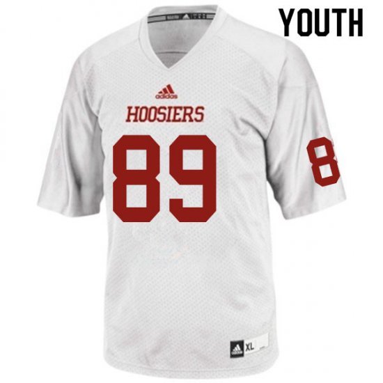 Sale - White Matt Bjorson #89 Indiana Hoosiers Football Youth Popular University Jersey