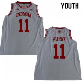 Sale - White Shaan Burke #11 Indiana Hoosiers Basketball Youth Popular University Jersey